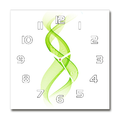 Zegar szklany na ścianę Kolorowe fale