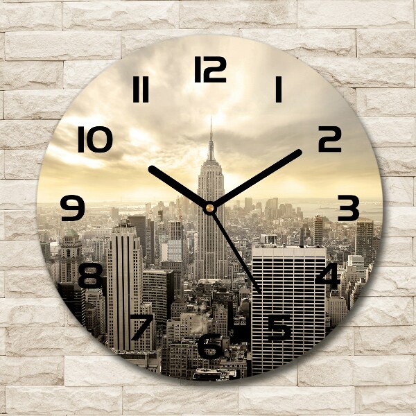 Ronde glazen klok Manhattan, New York