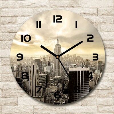 Ronde glazen klok Manhattan, New York