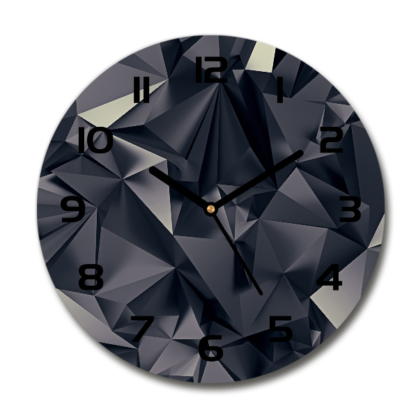 Ronde glazen klok Abstracte achtergrond