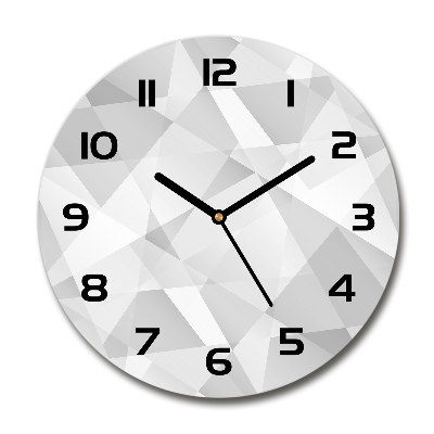 Ronde glazen klok Abstracte achtergrond