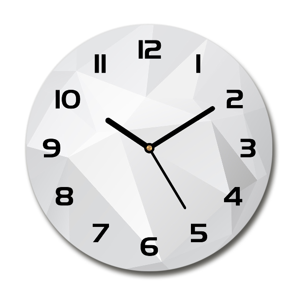 Ronde glazen klok Abstracte achtergrond