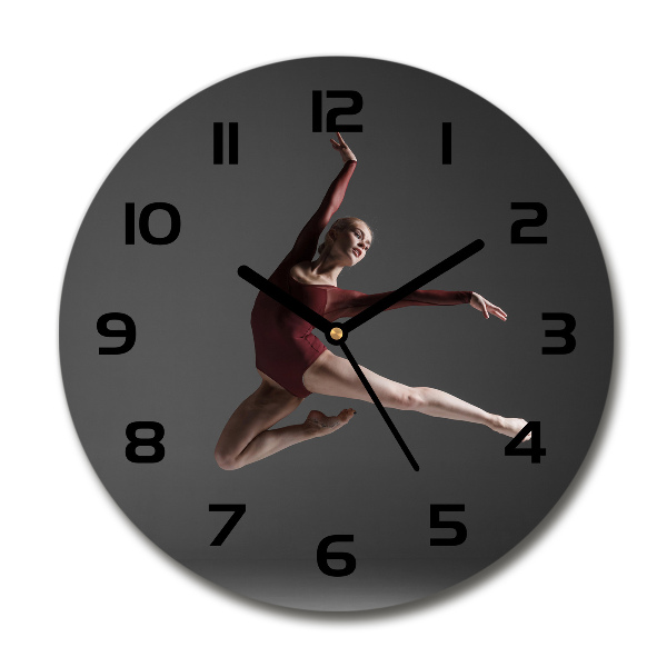 Ronde glazen klok Moderne dans