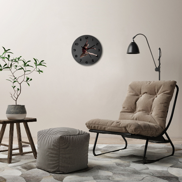 Ronde glazen klok Moderne dans