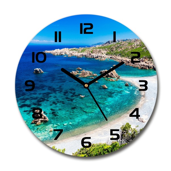 Ronde glas klok Zeebaai