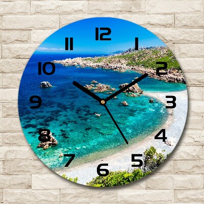 Ronde glas klok Zeebaai