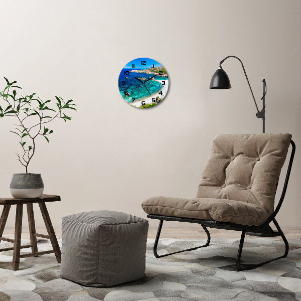 Ronde glas klok Zeebaai