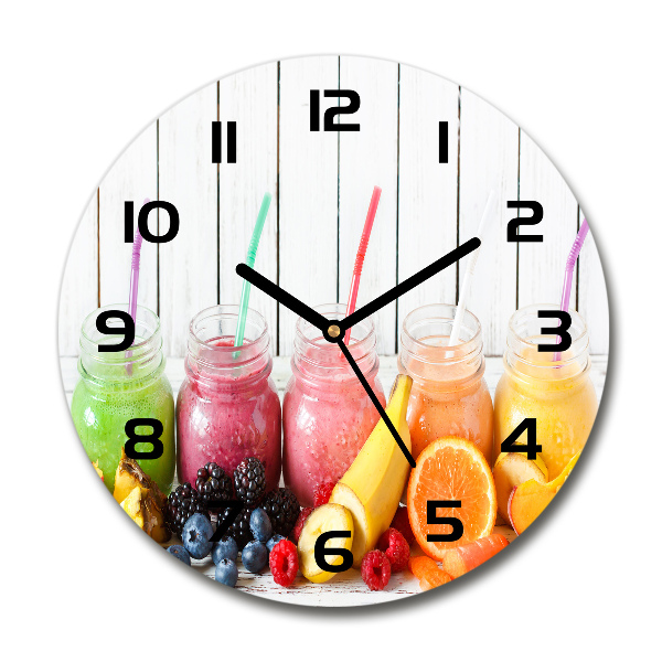 Ronde glas klok Fruitcocktails