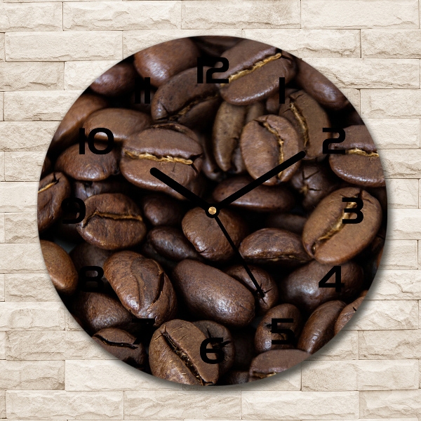 Ronde glazen klok Koffiebonen