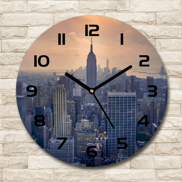 Ronde glazen klok Manhattan, New York