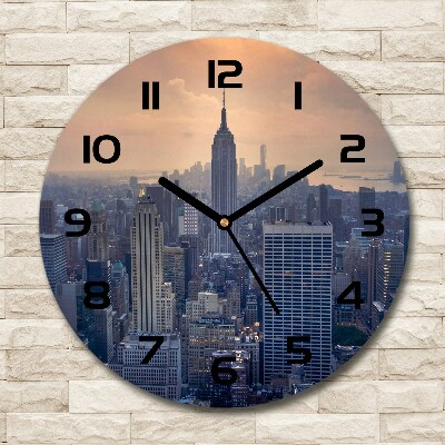 Ronde glazen klok Manhattan, New York