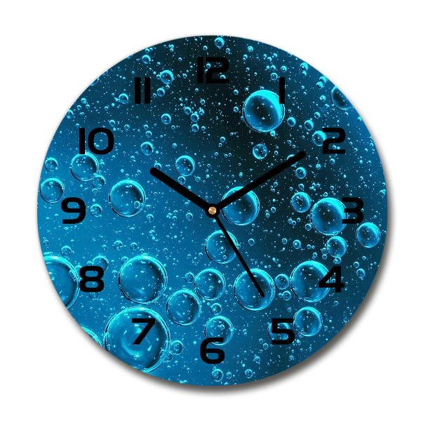 Ronde glas klok Bellen onder water