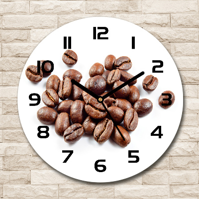 Ronde glazen klok Koffiebonen