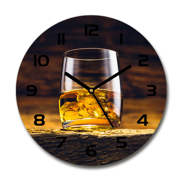 Ronde glas klok Bourbon in een glas
