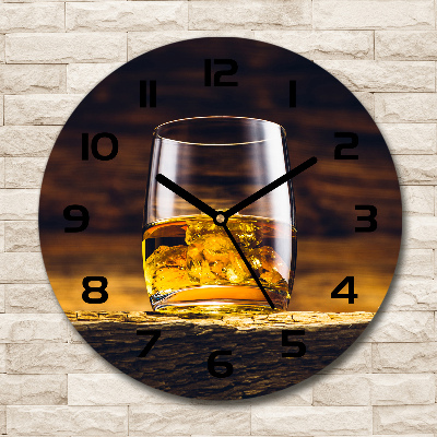 Ronde glas klok Bourbon in een glas