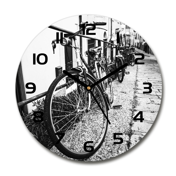 Ronde glazen klok Stadsfietsen