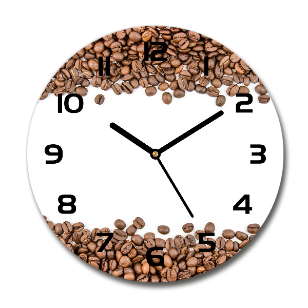Ronde glazen klok Koffiebonen