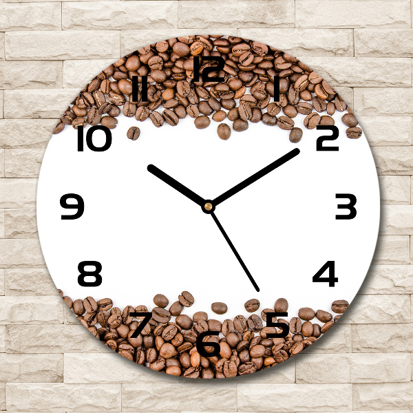 Ronde glazen klok Koffiebonen