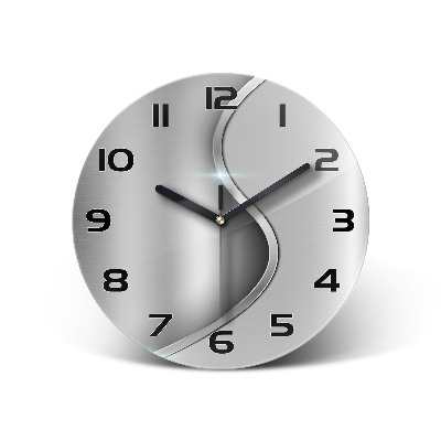 Ronde glazen klok Metaalabstractie