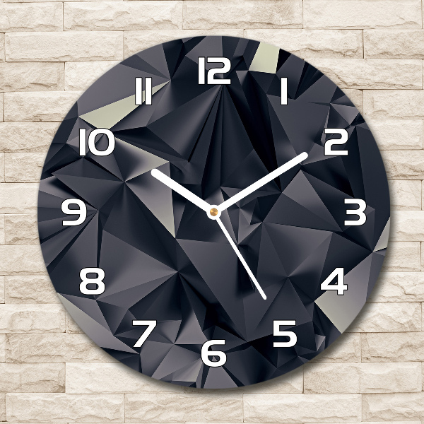 Ronde glazen klok Abstracte achtergrond