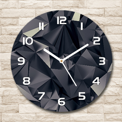 Ronde glazen klok Abstracte achtergrond