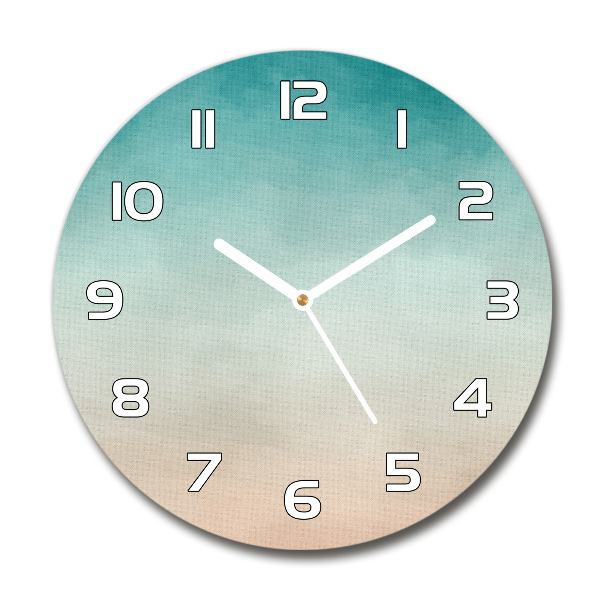 Ronde glazen wandklok Abstracte achtergrond
