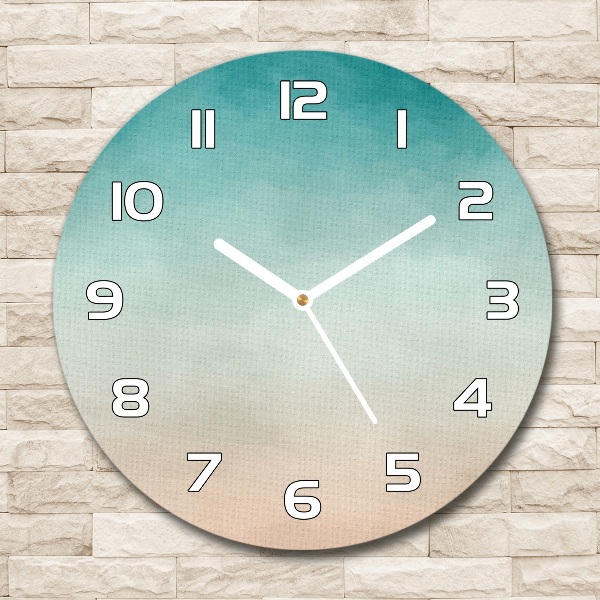 Ronde glazen wandklok Abstracte achtergrond