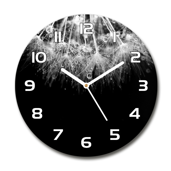 Ronde glazen klok Paardenbloemzaden