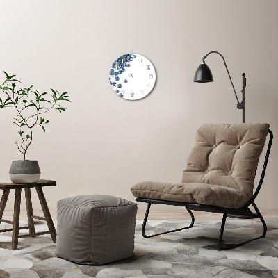 Ronde glazen klok Bessen