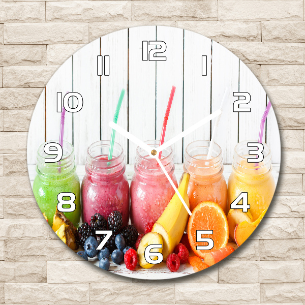 Ronde glas klok Fruitcocktails