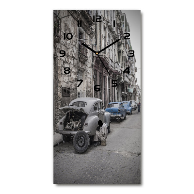 Rechthoekige glas klok Havana