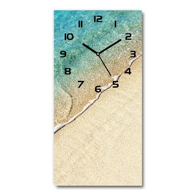 Nowoczesny zegar ścienny Morska fala