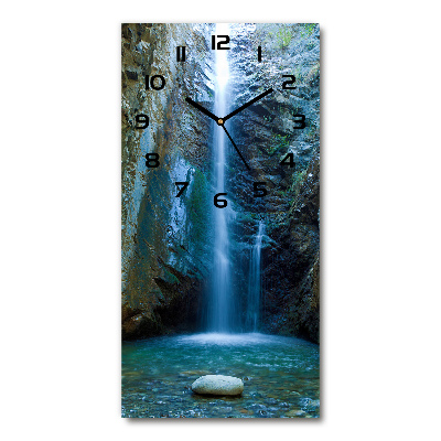 Nowoczesny zegar ścienny Wodospad