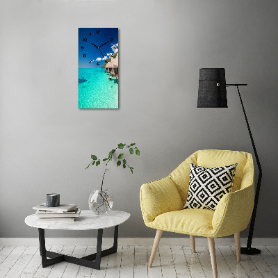 Zegar ścienny cichy Tropikalna wyspa