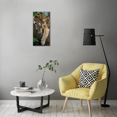 Zegar ścienny Tygrys na drzewie