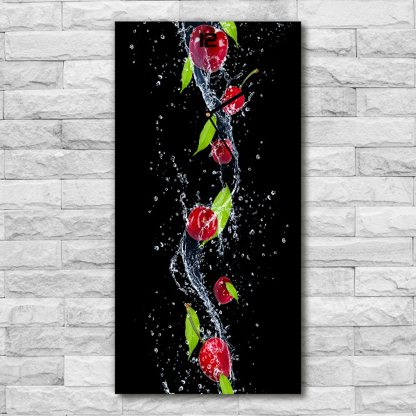 Nowoczesny zegar ścienny Wiśnie