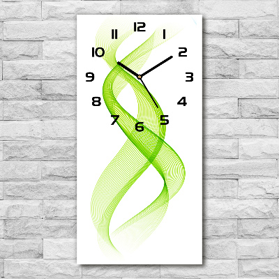 Zegar szklany ścienny Kolorowe fale