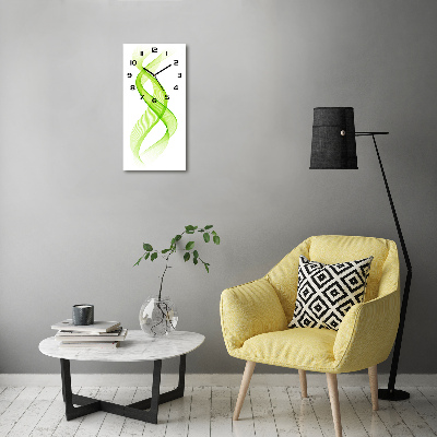 Zegar szklany ścienny Kolorowe fale