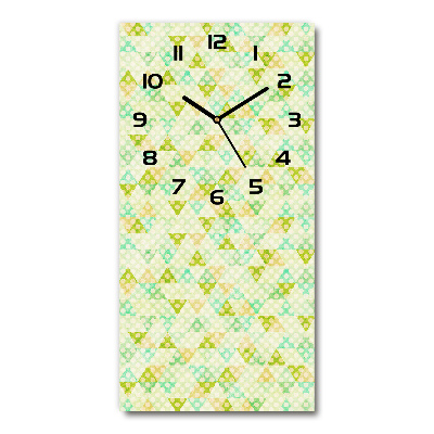 Zegar ścienny cichy Geometryczne tło