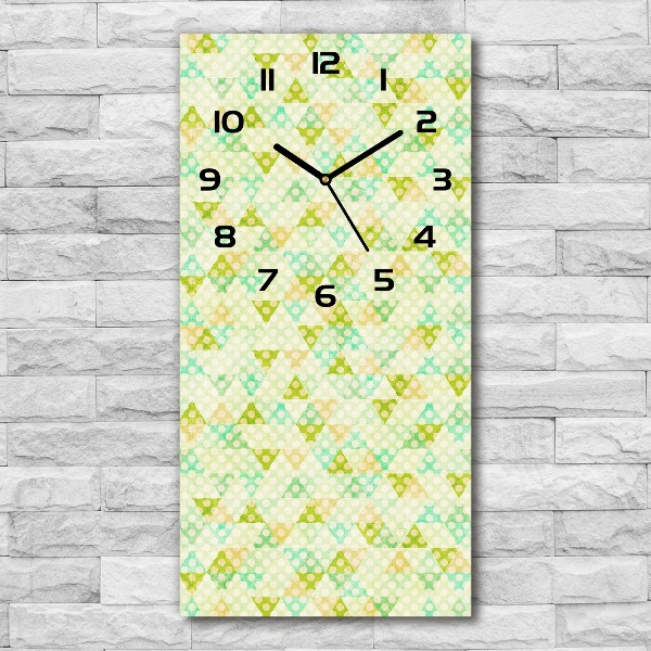 Zegar ścienny cichy Geometryczne tło