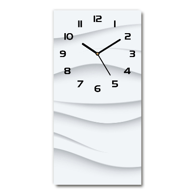 Zegar ścienny cichy Abstrakcja fale