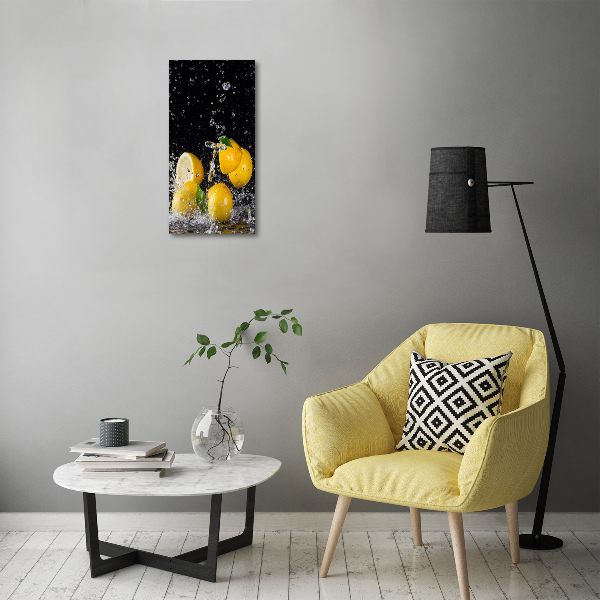 Nowoczesny zegar ścienny Cytryna