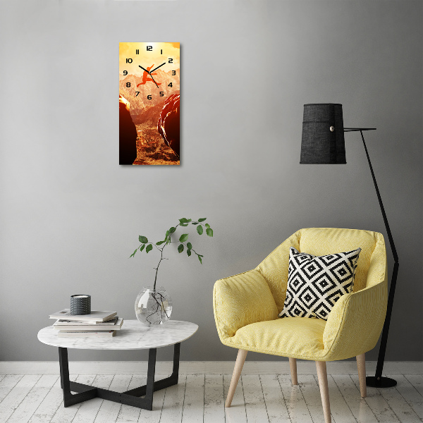 Zegar ścienny Skok nad przepaścią