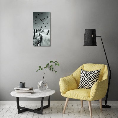 Zegar szklany ścienny Drapacze chmur