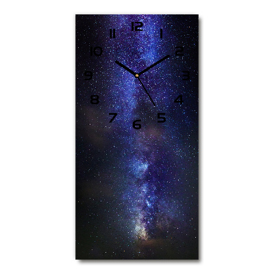 Zegar szklany ścienny Droga mleczna