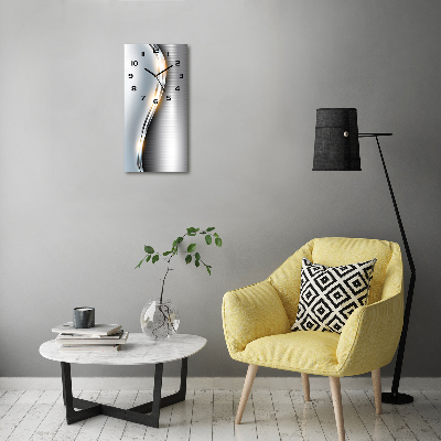 Zegar ścienny Metalowa abstrakcja
