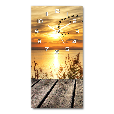 Glazen klok rechthoekige Zonsondergang