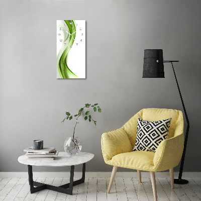 Glazen klok rechthoekige Abstracte golf