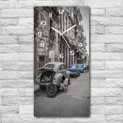 Rechthoekige glas klok Havana