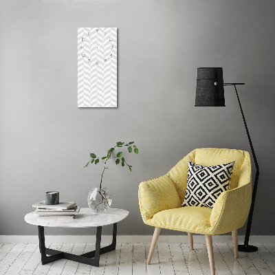 Rechthoekige glazen wandklok Geometrische achtergrond